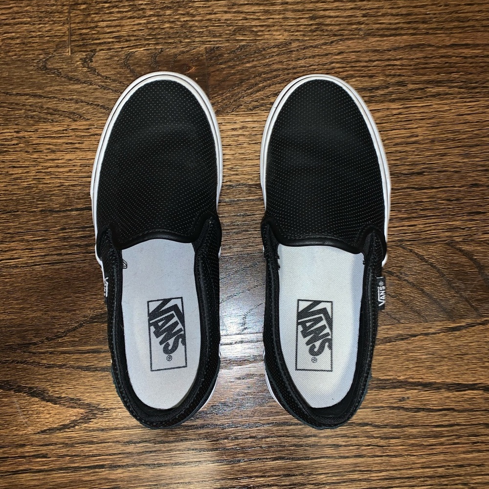 Vans Leather Slip-ons